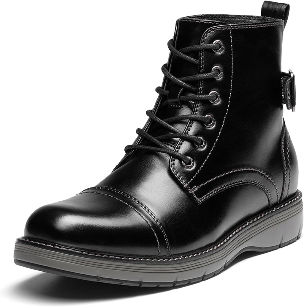 Men's Steel Toe Western Work Boots, Square Toe Safety Cowboy