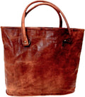 Handmade Leather Tote Bag for Women, Vintage Genuine Leather Purse