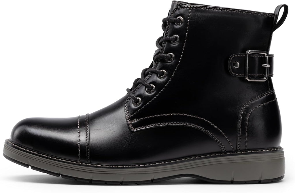 Men's Steel Toe Western Work Boots, Square Toe Safety Cowboy
