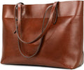 Vintage Genuine Leather Tote Shoulder Bag for Women