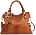 Women's Leather Satchel Tote Shoulder Bag