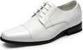 Men's Glossy Patent Tuxedo Dress Shoes, Classic Lace-Up Formal
