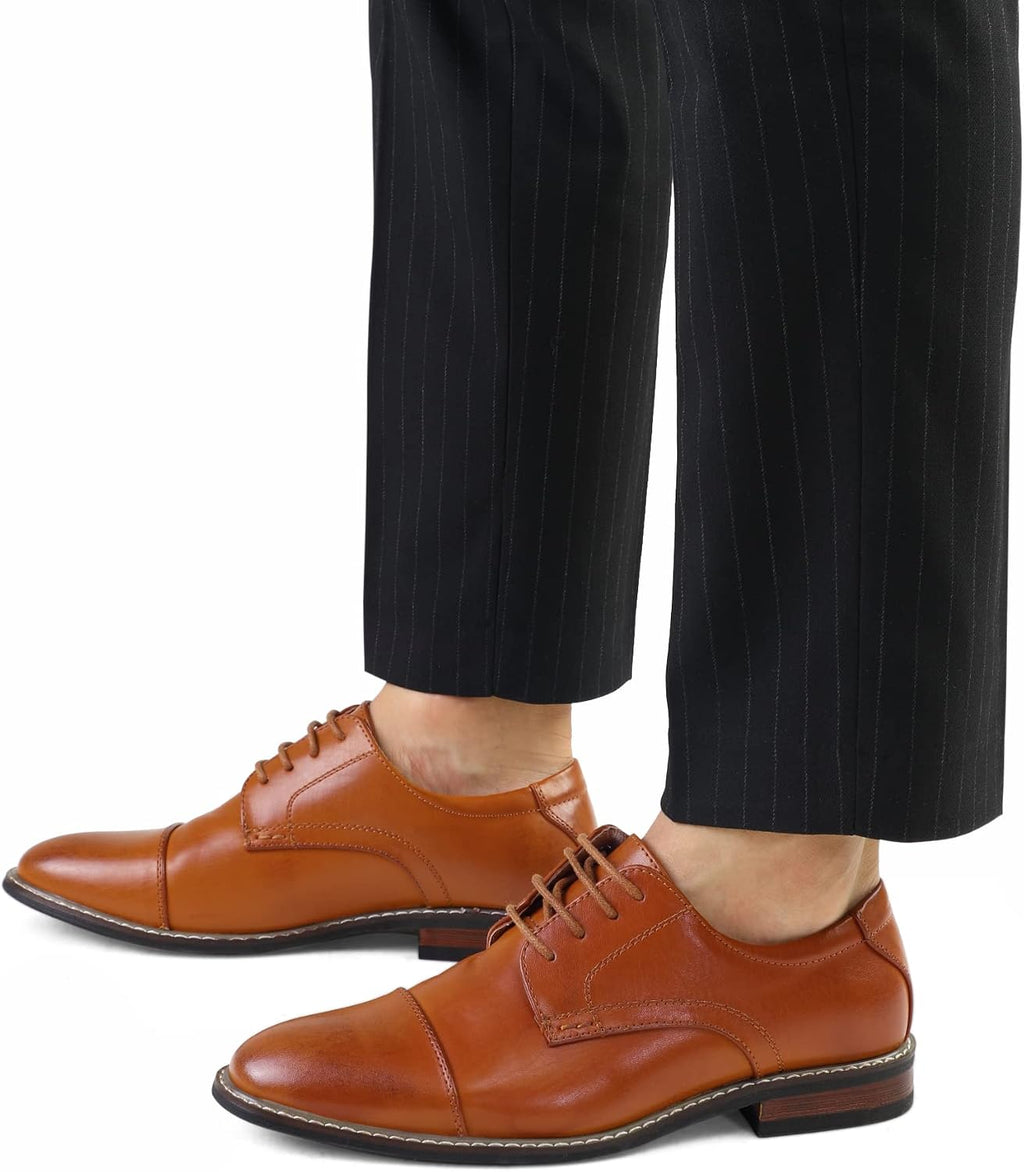 Men's Office Dress Shoes, Classic Oxford Lace-Up Design