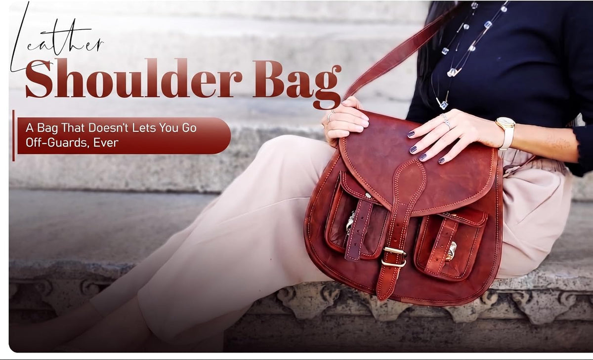 Handmade Vintage Style Genuine Leather Crossbody Shoulder Bag