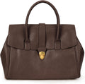 Large Leather Tote Bag for Women, Vintage Top Handle Handbag