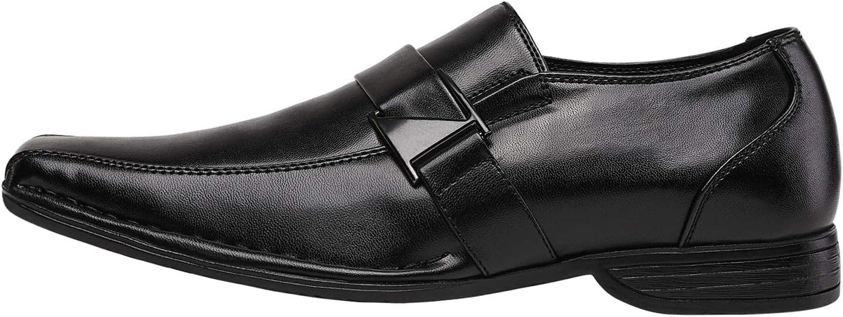Men's Classic Slip-On Loafer Dress Shoes, Comfortable Formal Style
