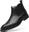 Men's Classic Real Leather Chelsea Boots, Business Casual Dress Boots