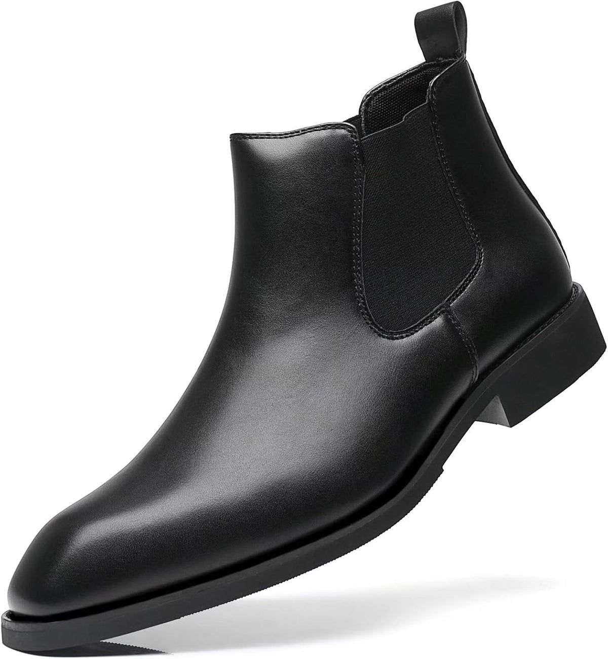 Men's Classic Real Leather Chelsea Boots, Business Casual Dress Boots
