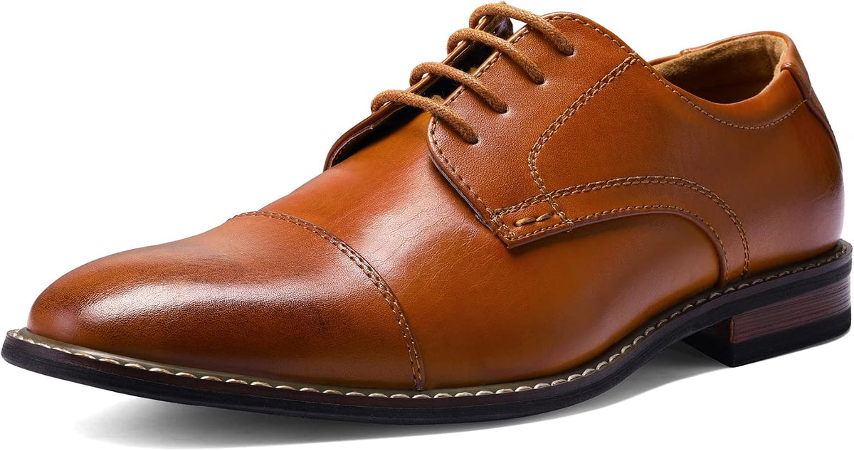 Men's Office Dress Shoes, Classic Oxford Lace-Up Design
