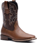 Men's Lace-Up Motorcycle Boots, Casual Biker Dress Ankle Boots