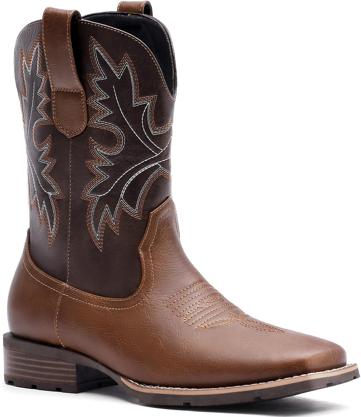 Men's Lace-Up Motorcycle Boots, Casual Biker Dress Ankle Boots