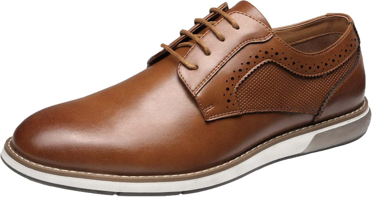Men's Casual Dress Sneakers in Derby Oxford Style for Business