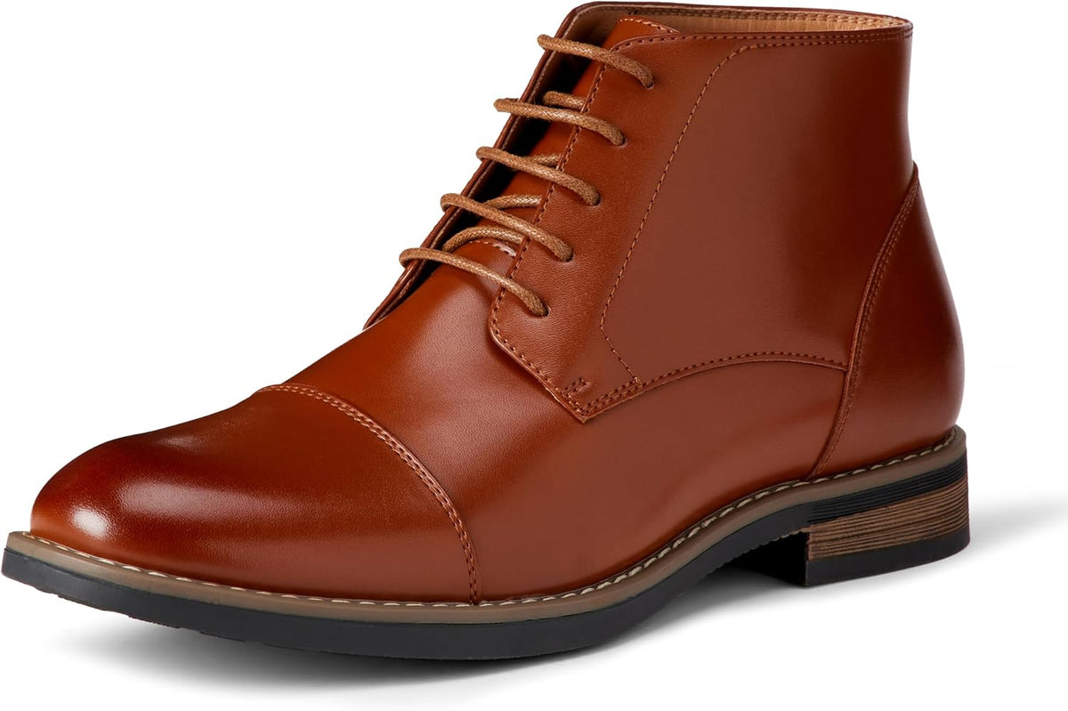 Men's Square Toe Slip-On Western Boots, Durable Non-Slip Work