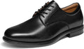 Timeless Leather Oxford Dress Shoes for Men, Business Tie-Up with Cushioned Comfort