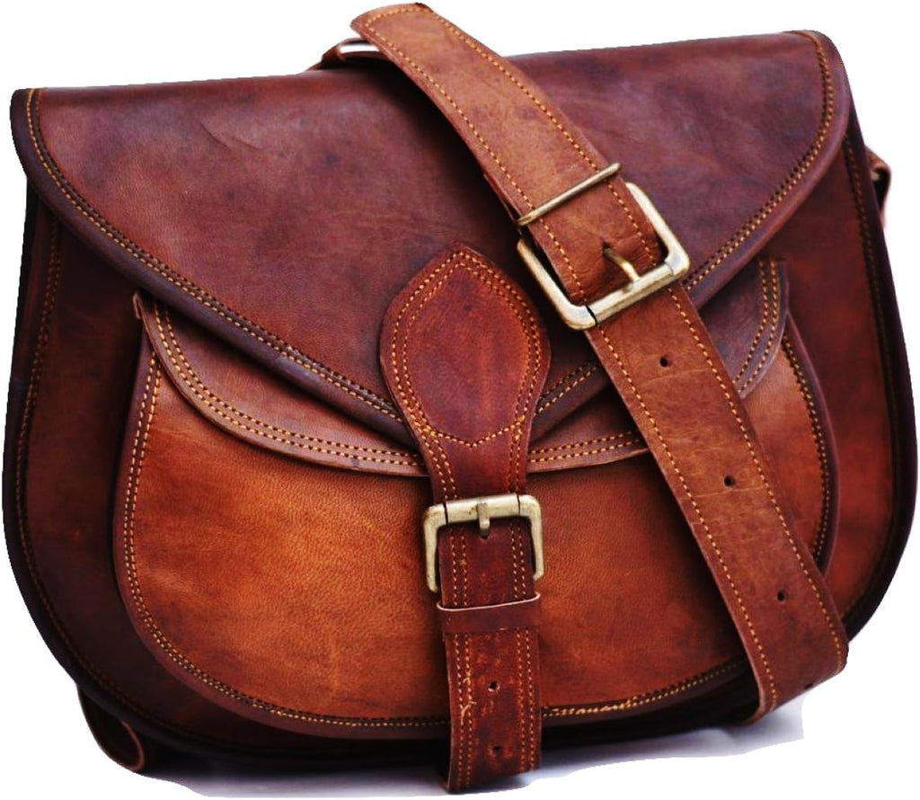 Handmade Vintage Crossbody Leather Bag for Women