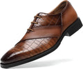 Men's Formal Oxford Shoes, Business Casual Leather Lace-Up