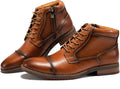 Men's High-Top Lace-Up Combat Boots, Motorcycle Casual Work