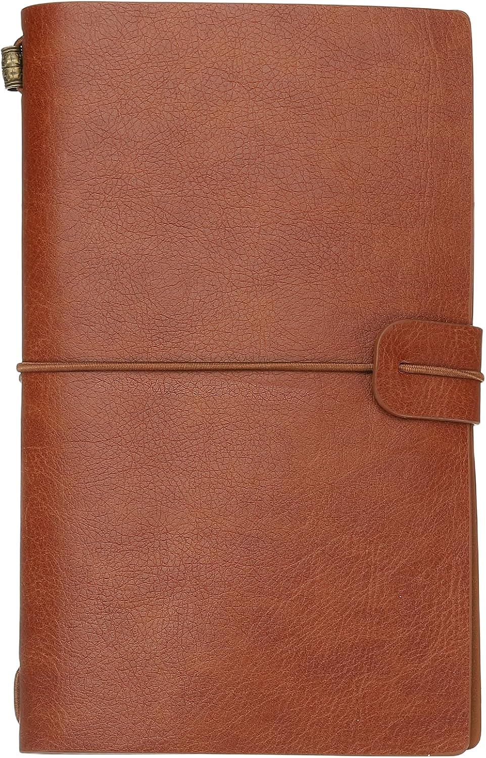 Vintage Retro PU Leather Notebook, Refillable Travel Journal Planner, Brown