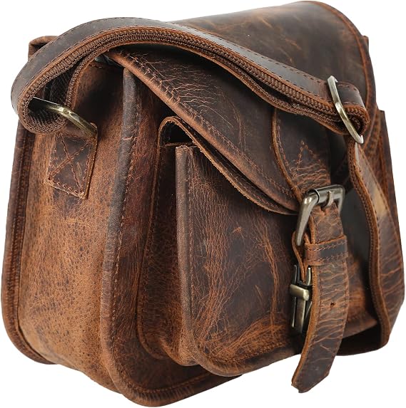 Leather Women's Hippie Crossbody Shoulder Bag, Travel Satchel