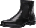 Men's Fashion Zip-Up Ankle Boots, Simple Modern Casual Leather