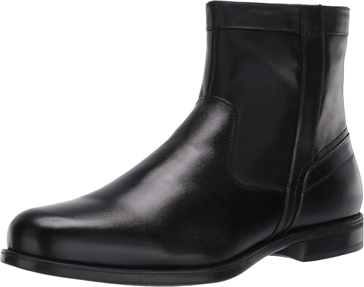 Men's Fashion Zip-Up Ankle Boots, Simple Modern Casual Leather