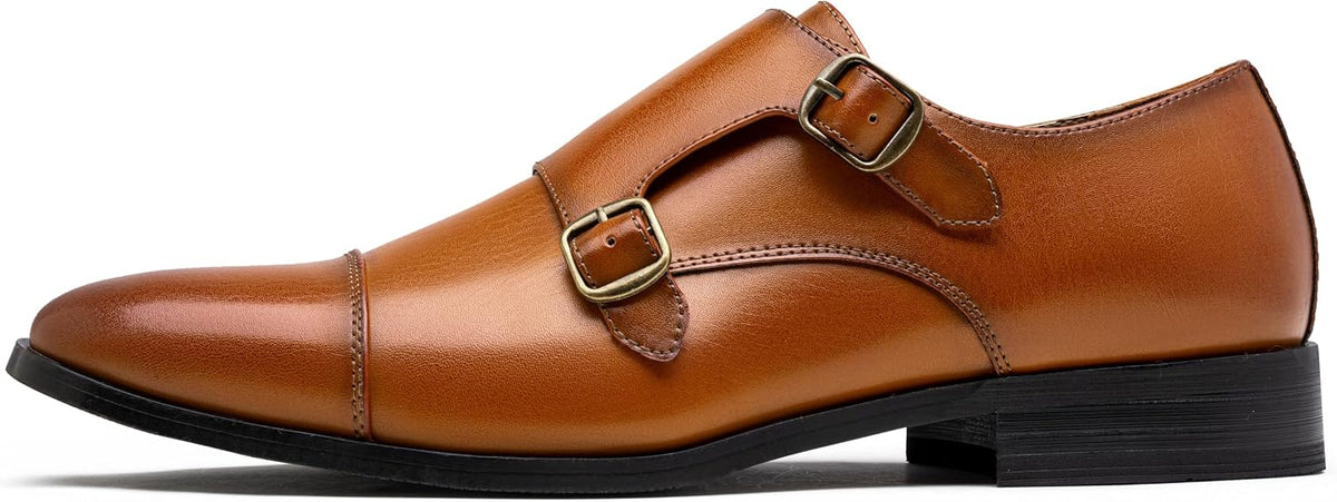 Men's Elastic Apron Toe Slip-On Loafers, Comfortable Work Shoes
